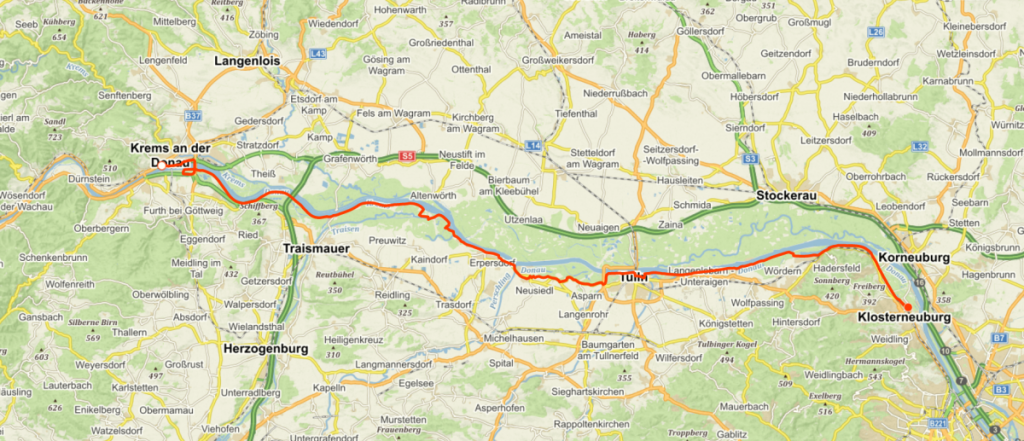 Dunajska stezka_Den4_mapa